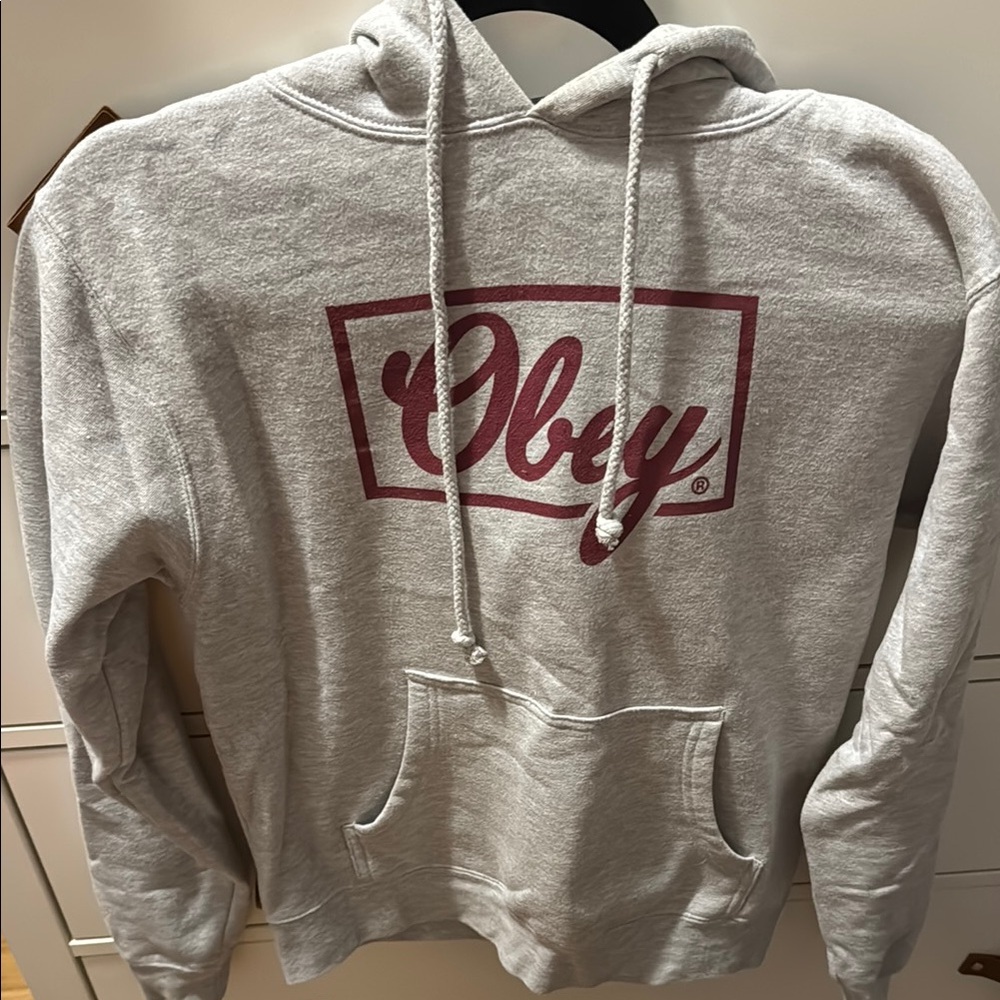 Obey Gray Hoodie Sweater